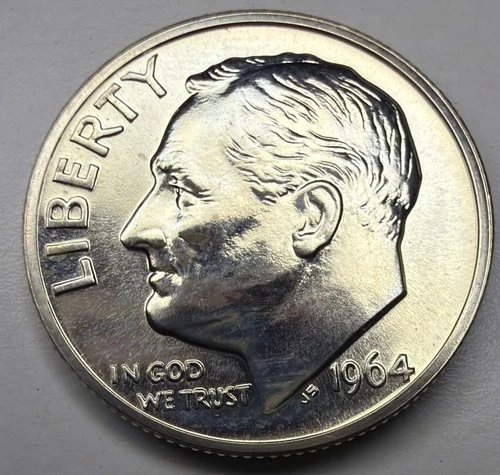 1964 Proof Silver Roosevelt Dime T52