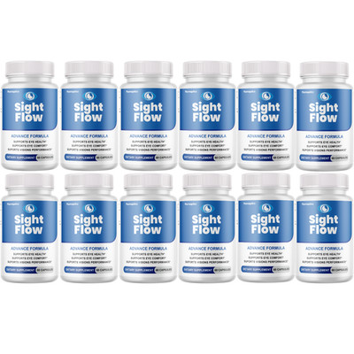 Sight Flow (12-Pack) - Vision Support, Eye Health Supplement Official