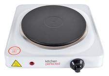 Kitchen Perfected Single Electric Hotplate 1500W White E4102WH