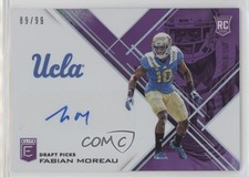 2017 Panini Elite Draft Picks Aspirations Purple 89/99 Fabian Moreau Auto 0e1