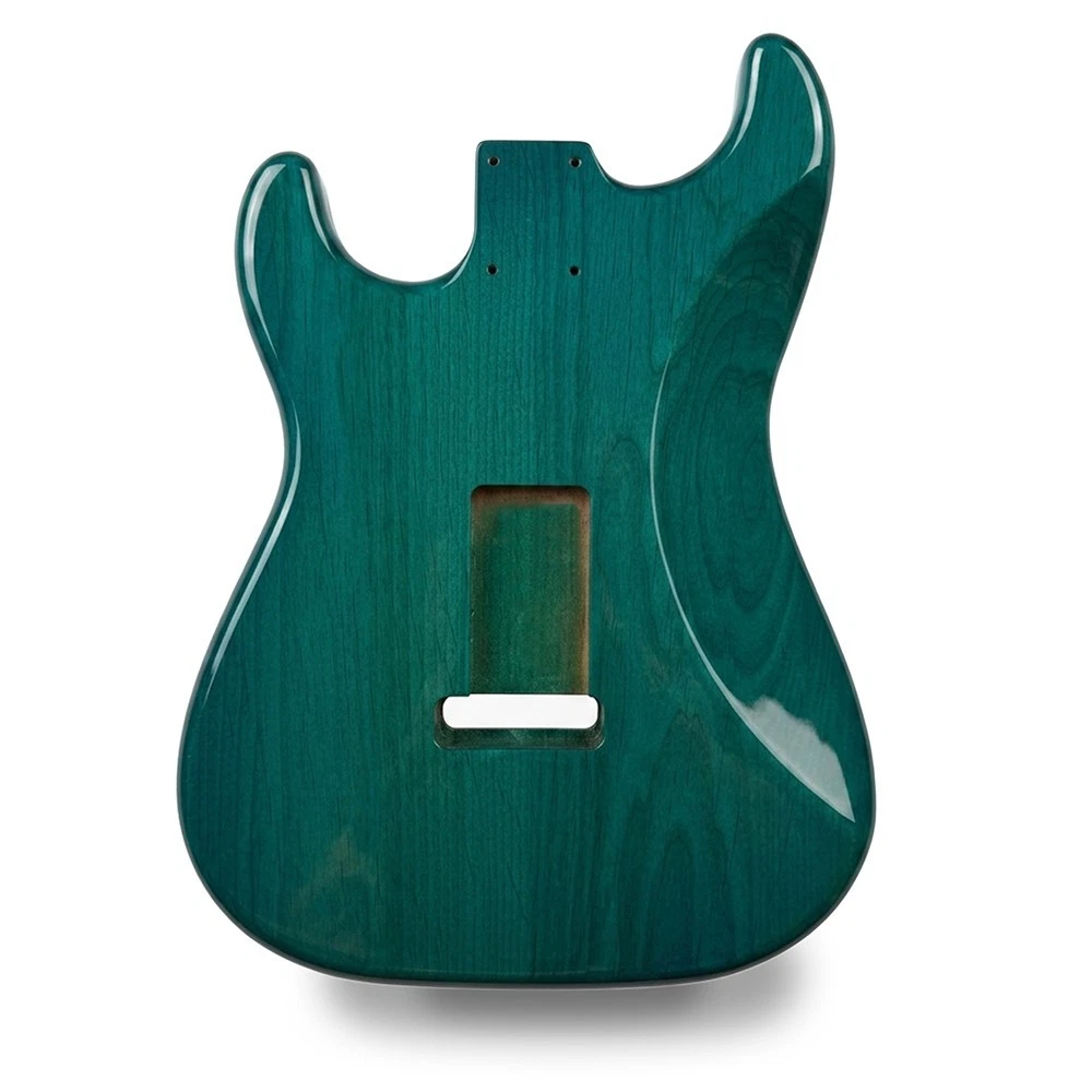 Stratocaster Compatible Body SSS – Transparent Green – 2 Piece American Alder