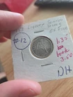1853 Seated Liberty Dime Silver Coin Vintage US One Dime XF Details