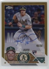 2023 Topps Chrome Rookie Gold Refractor 40/50 Conner Capel #RA-CCL Auto 15kw