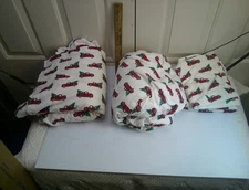 Winter Wonder Lane Cozy Flannel TWIN Sheet Set 4 Piece Christmas Truck Tree