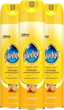 Pledge Enhancing Polish, Wood & Furniture Spray, Orange 9.7 Fl Oz (Pack of 3) 