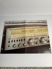 Sansui DC Receivers G-5000/6000/7000/8000/9000 Brochure/Poster 8 Page