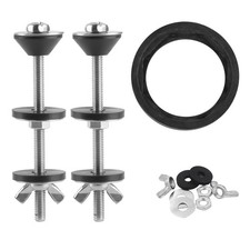 QBXMY7 Universal Toilet Tank to Bowl Bolts Kit,Toilet 3.9 inches, Black