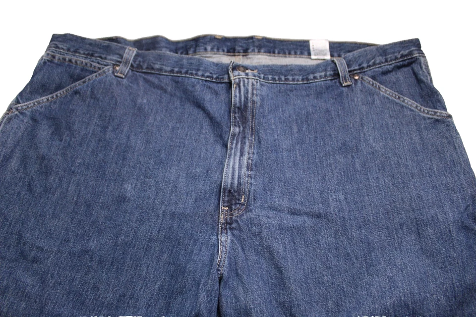 MEMBER'S MARK CARPENTER JEANS Mens 50x30 Blue Stonewash Baggy Wide Leg Vintage - Image 2 of 4