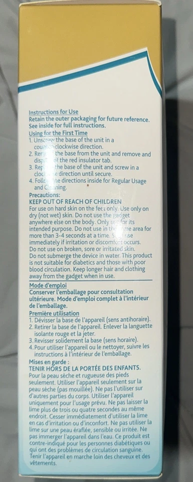 New Amope Pedi Perfect Electronic Foot File & 4 Roller Starter Set Open Box - Image 4 of 4