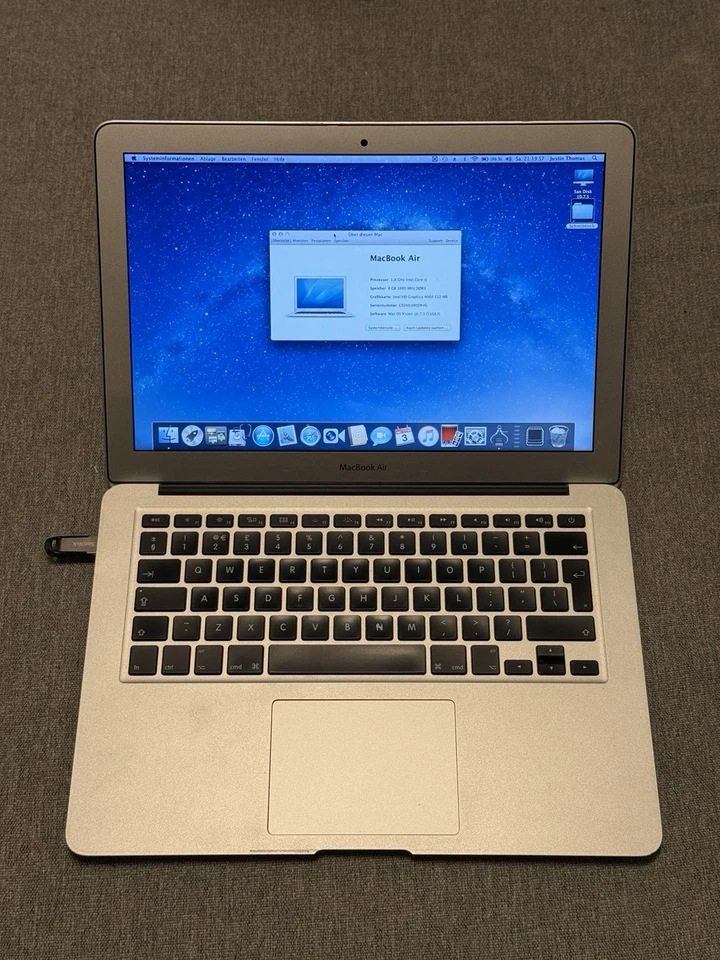Apple MacBook Air A1466 13,3 Zoll) Laptop - MD232D/A 2012 OHNE SSD!!, Foto 1 von 5