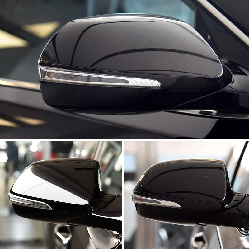 Tapa de espejo retrovisor lateral derecho pasajero negra para Hyundai Santa Fe XL 2017-2019 20 Foto 3 de 4