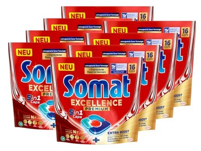 SOMAT 5in1 Caps 16 AW Excellence Premium 312g x8