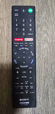 Sony RMF-TX200U Wireless Voice TV Remote Control Black Google Play Netflix