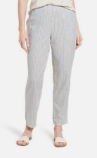 Eileen Fisher Woman Hemp Organic Cotton Straight Leg Coastal Pocketed Pants 1X