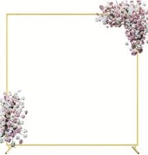 6.6x6.6FT Golden Square Backdrop/ballon Stand For Wedding, Baby Shower, Birthday