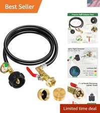 4 Feet Propane Refill Adapter Hose, Propane Refill Adapter for 1 lb. Tanks wi...