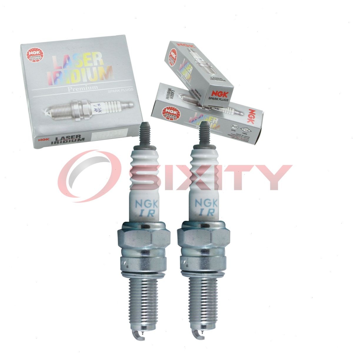2 pc NGK 91175 CR7EIA-9 Laser Iridium Spark Plugs for Ignition Wire rl