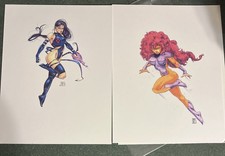 Greg Williams Comic Prints 92  & 93 ~Psylocke...