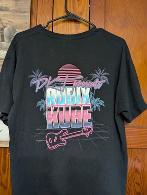  PKT Rubi''x'' ''K''ube T-Shirt ΦΚΤ Adult Large Black Heavy Cotton Gildan 