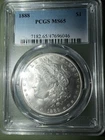 1888 Morgan Silver Dollar PCGS MS65