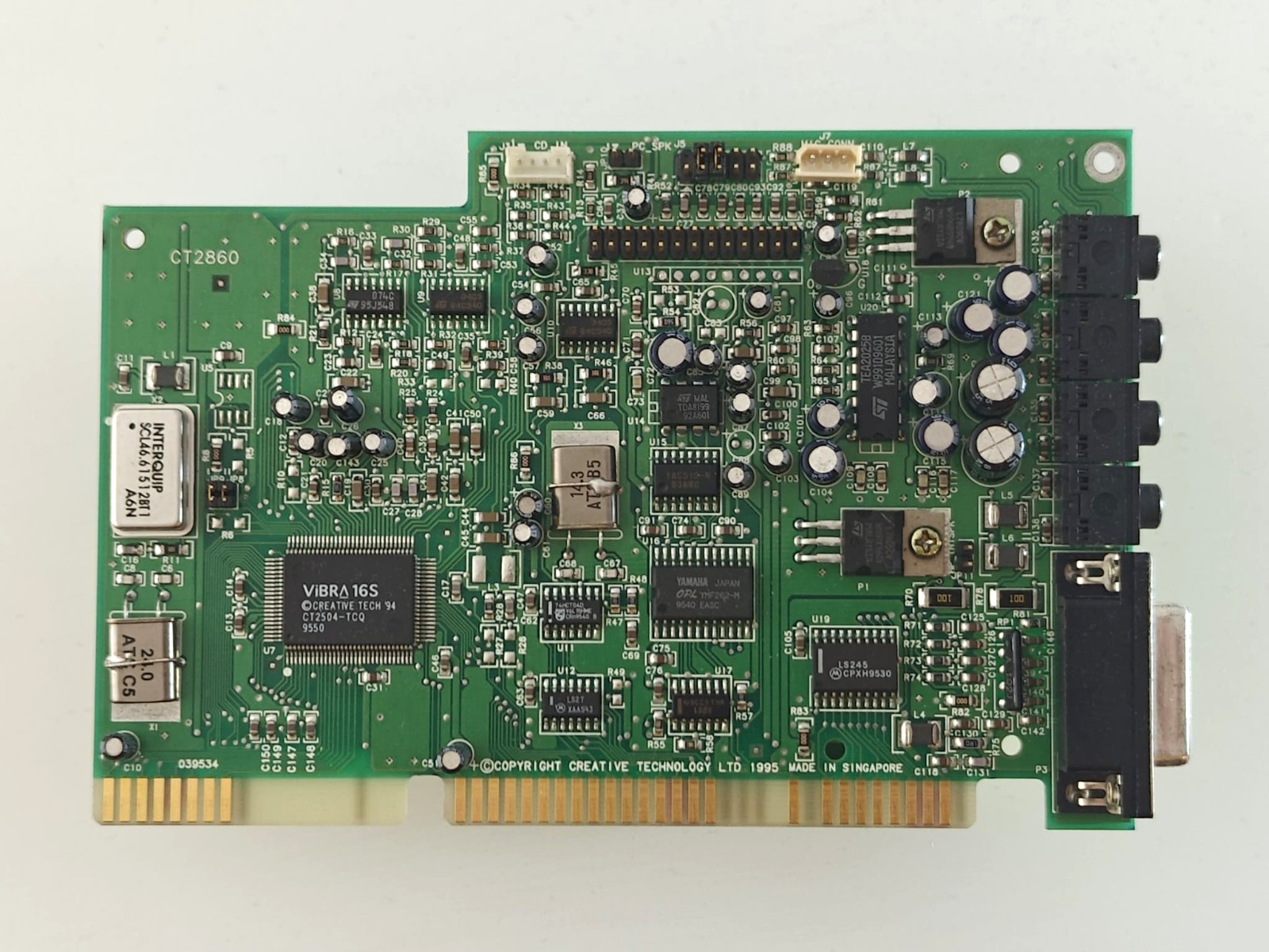 Creative Sound Blaster 16 CT2860 VIBRA 16S, OPL3! ISA 16 bit, Retro, 1995