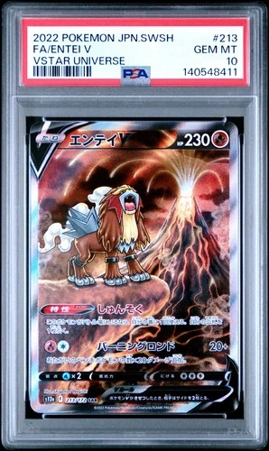 Entei V 213/172 Vstar Universe Pokemon Japanese PSA 10