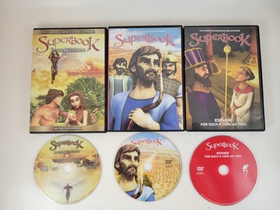 3 SUPERBOOK DVDS In The Beginning, Esther, Gideon - FREE SHIPPING!