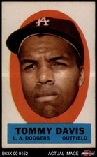 1963 Topps Peel-Offs Tommy Davis Dodgers 7 - NM