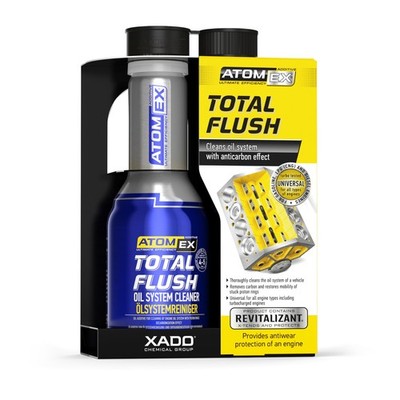 XADO Engine Oil System Cleaner with Anti-Carbon Effect - Removes Contamination &