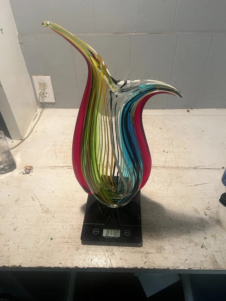 Vidro artístico soprado à mão Dale Tiffany Cambay Collection AV12307 Evelyn 17 X 8 polegadas - Imagem 4 de 4