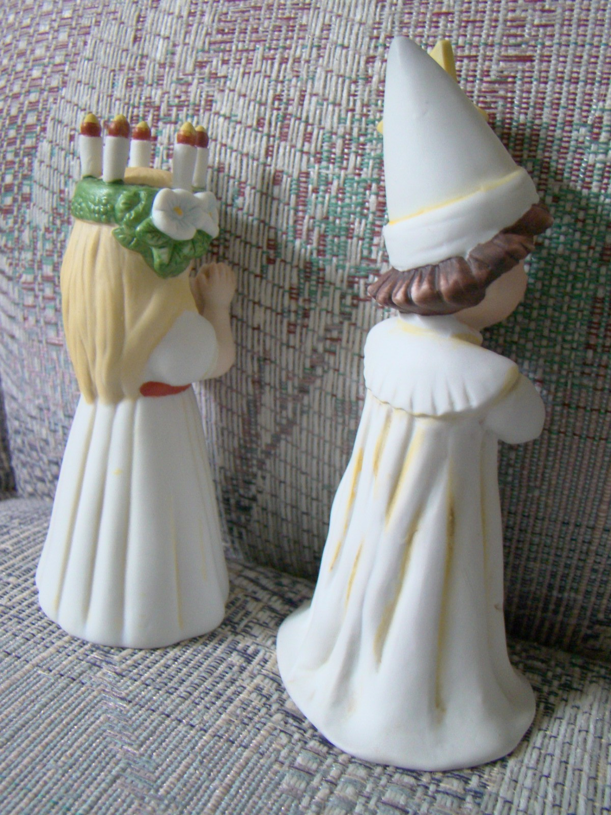 Swedish St Lucia & Starboy figurines design by Jenny Nystrom Santa Lucia Sweden