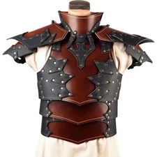 Leather Cuirass Armor Medieval Roman Costume Breastplate Viking Armor