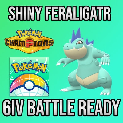  6IV SHINY Feraligatar + EVS  POKEMON HOME Champions Online delivery 