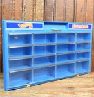HOT WHEELS SHOWCASE BLUE HARD CASE CLEAR COVER VINTAGE 1981 FITS 16 CARS TRUCKS