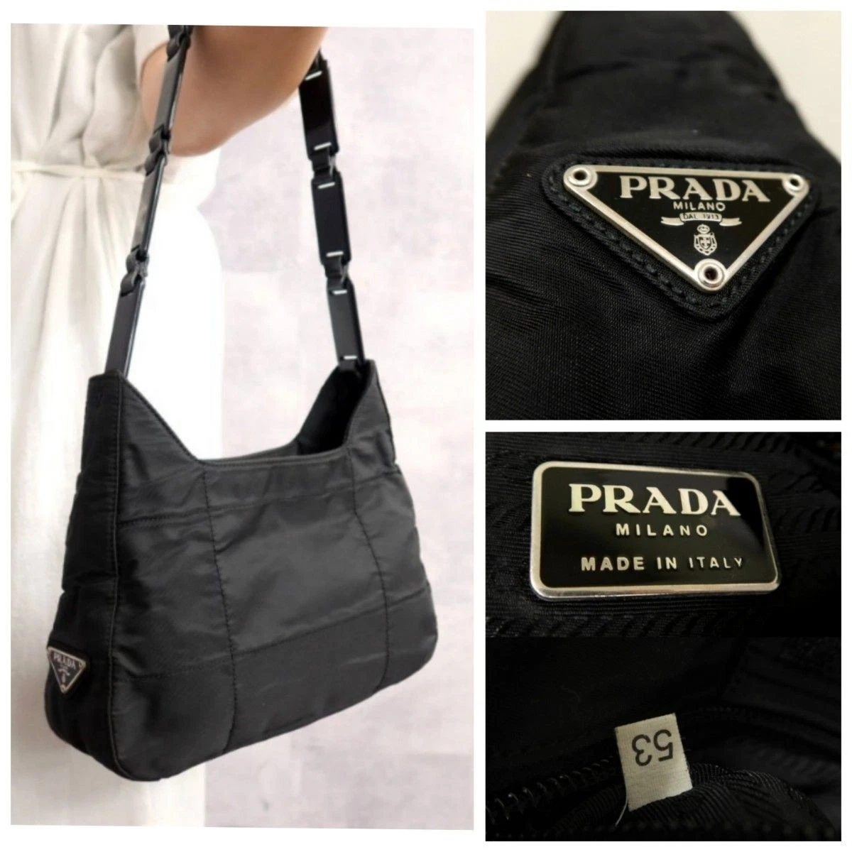 25+ PRADA Plastic Exterior Bags & Handbags for Women for sale