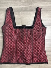 Vintage Neiman Marcus Jonquil Diane Samandi Quilted bustier Sleeveless Size S