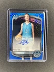 Bowman Chrome Basketball 2025 Ace Flagg Maine Blue Autograph /150