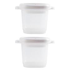  2pcs Cas de riz cuit à la vapeur Micro-ondes Four à la vapeur Titulaires de riz