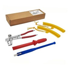 Professional Wheel Weight Tool Kit 4-Piece Set - Heavy Duty Rim Protector