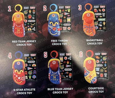 Crocs McDonald's 2026 March Madness All American Game X Key Chain