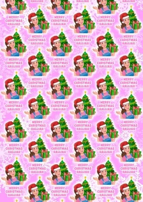 MS RACHEL Personalised Christmas Gift Wrap - Miss Rachel Xmas Wrapping Paper - 3