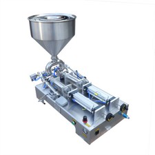 Pneumatic Piston Filler 50-500ml Double Head Paste Liquid Filling Machine