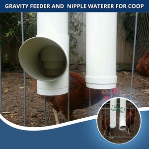 Set Of Manual Fill Chicken Drinker And Feeder For 2 5 Chickens Ebay