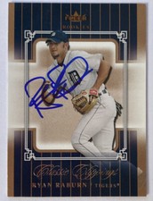 Ryan Raburn Signed Fleer #116 2005 Card Detroit Tigers Auto MLB RAD