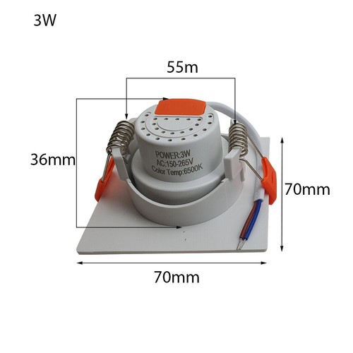 Moderne LED verstellbare Neigungswinkel Downlights runde Deckenstrahler UK - Bild 10 von 18