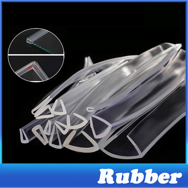 U Channel Rubber Edge Trim - 5M Length, Clear Edge Protector For Glass, Tables, Sharp Corners (4-5mm)