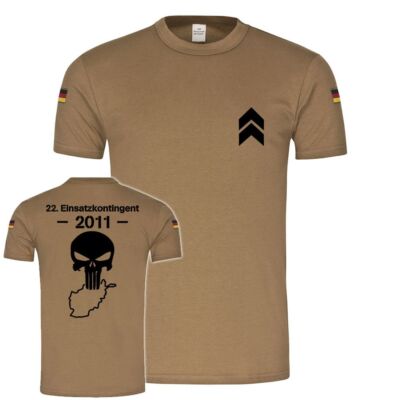 ISAF 22 Einsatzkontigent Oberfeldwebel KUNDUZ TASK FORCE BW Tropenshirt #20105