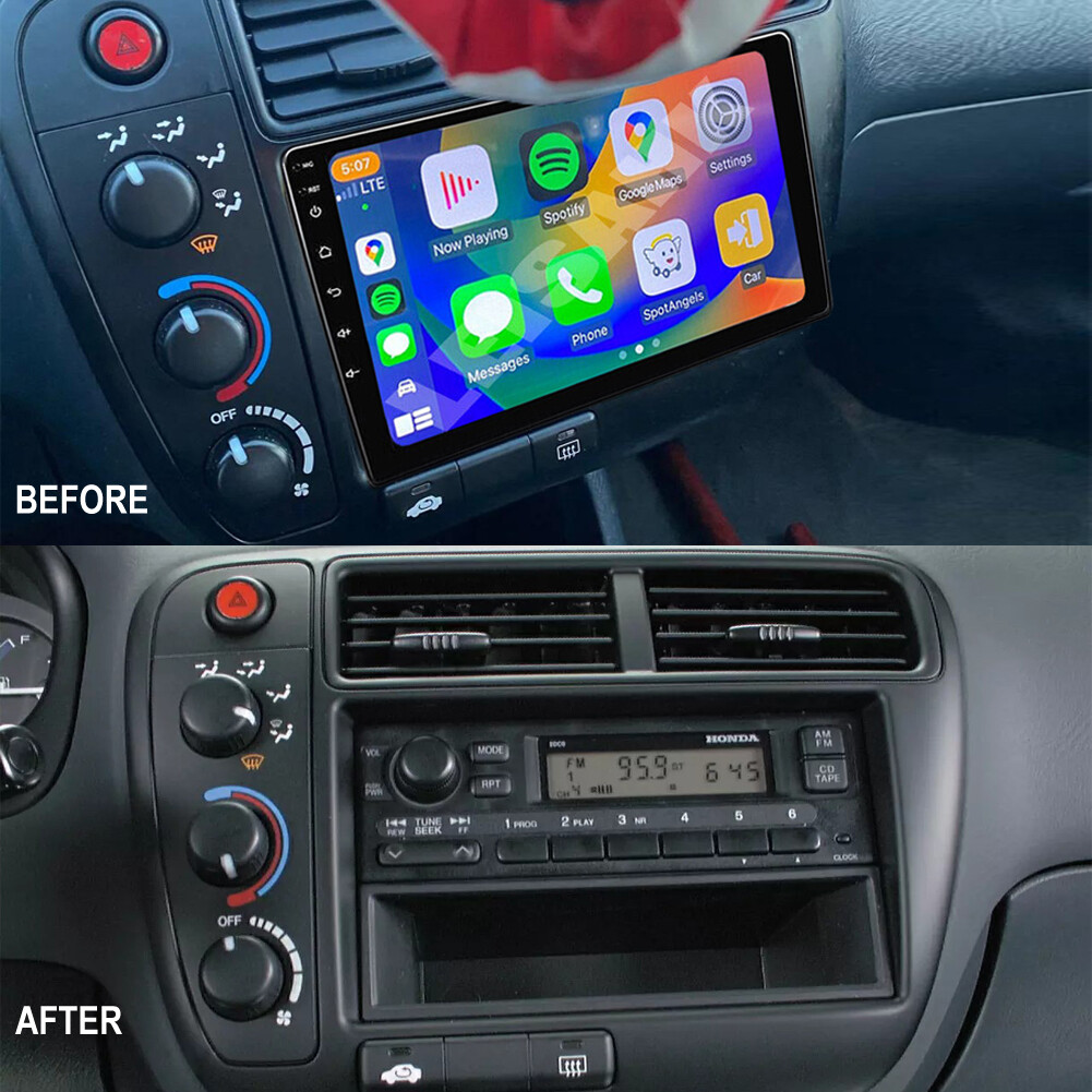 Car Apple CarPlay Android Auto Dash Car Radio AHD For Honda Civic