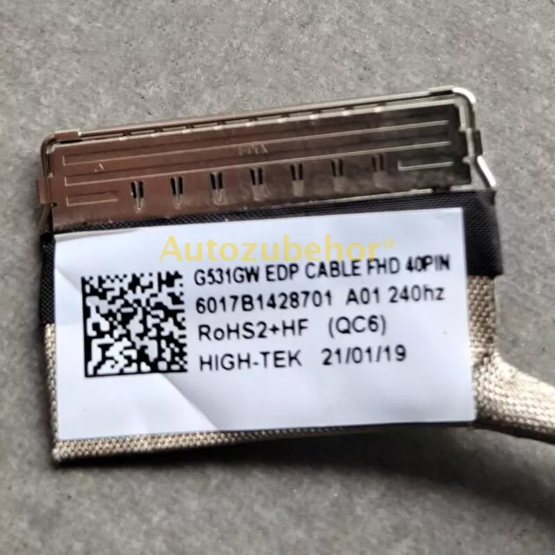 Brand New G531GW EDP Cable FHD 40Pin 6017B1428701 A01 240Hz Screen 