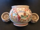 VINTAGE ANTIQUE KOSEN  KUTANI CHINA  BOWL  2 CANDLE HOLDERS BEAUTIFUL GREAT PICS — photo 8